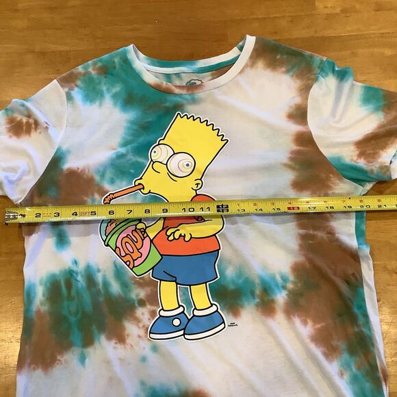The Simpsons Tie Dye T Shirt Bart Simpson Squishes Sugar Rush Mens Size Medium - Picture 5 of 9